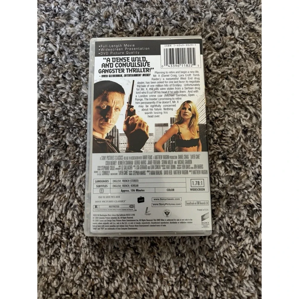 L4yer Cake (UMD, 2004) PSP PlayStation Portable Movie w/Case